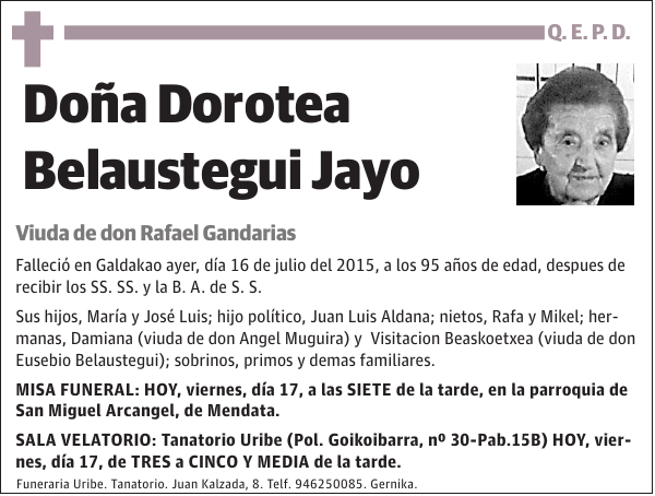 Dorotea Belaustegui Jayo