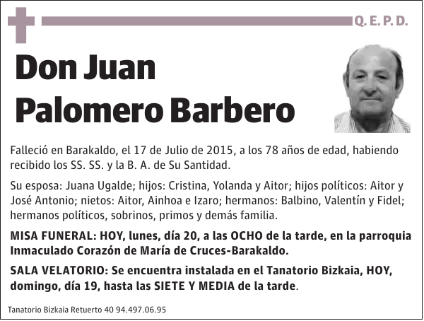 Juan Palomero Barbero