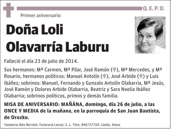 Loli Olavarría Laburu