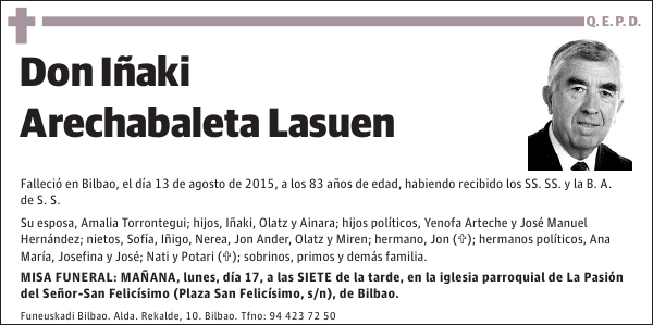 Iñaki Arechabaleta Lasuen