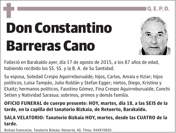 Constantino Barreras Cano