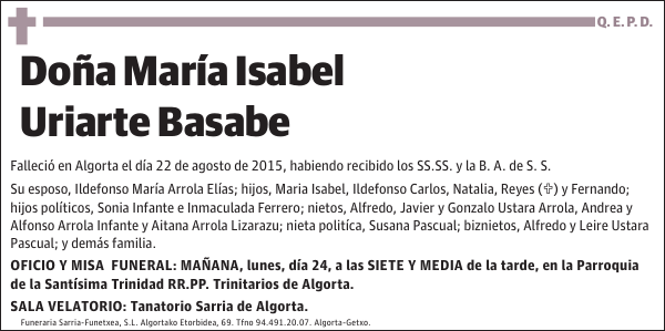 María Isabel Uriarte Basabe