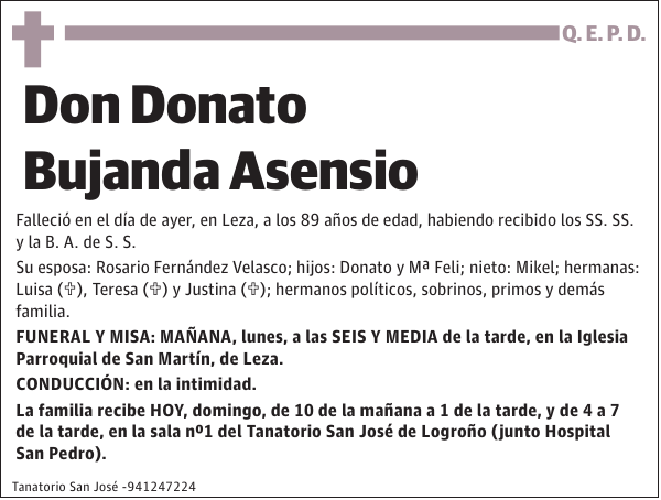 Donato Bujanda Asensio
