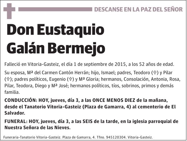 Eustaquio Galán Bermejo
