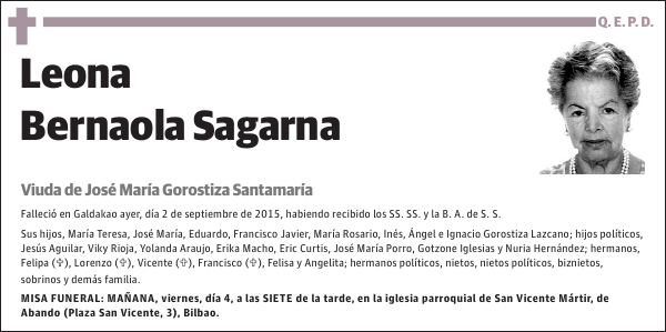Leona Bernaola Sagarna