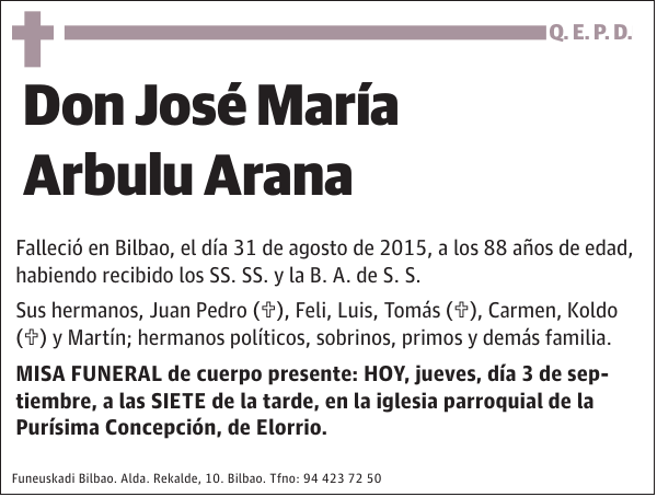 José María Arbulu Arana