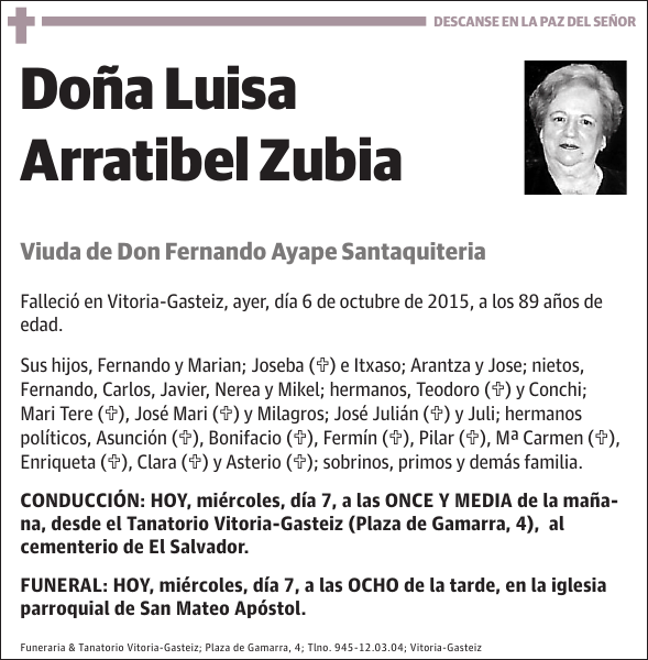 Luisa Arratibel Zubia
