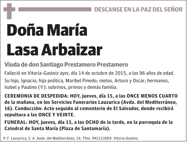 María Lasa Arbaizar