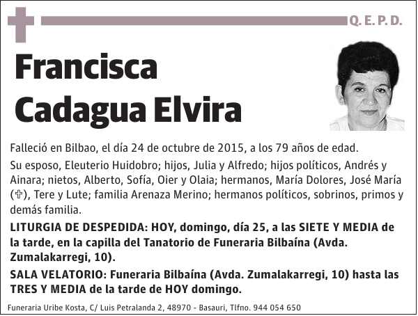 Francisca Cadagua Elvira