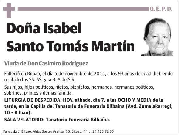 Isabel Santo Tomás Martín