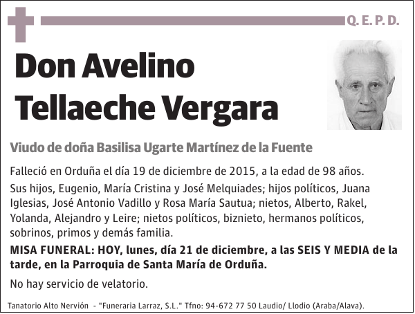 Avelino Tellaeche Vergara