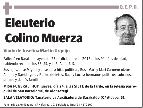 Eleuterio Colino Muerza
