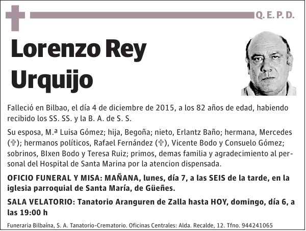 Lorenzo Rey Urquijo