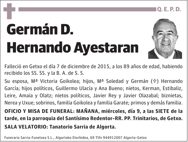 Germán D. Hernando Ayestaran