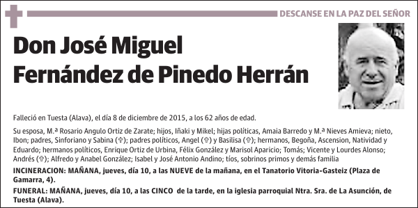 José Miguel Fernández de Pinedo Herrán