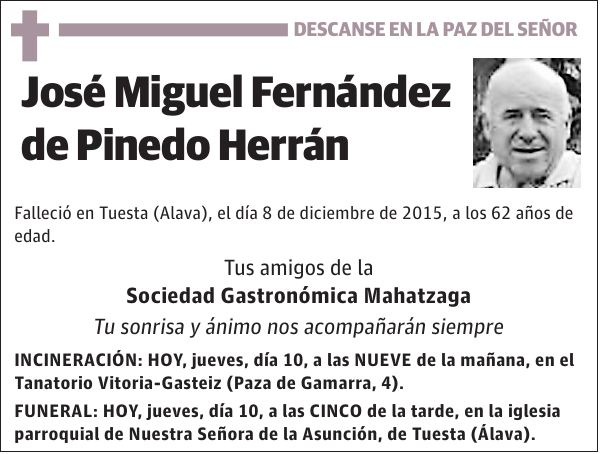 José Miguel Fernández de Pinedo Herrán