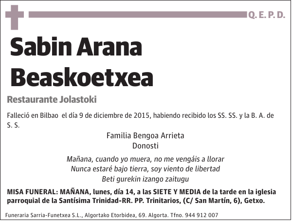 Sabin Arana Beaskoetxea