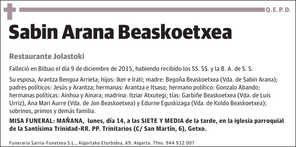 Sabin Arana Beaskoetxea