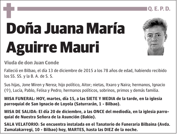 Juana María Aguirre Mauri
