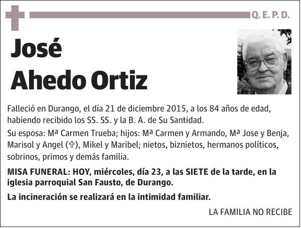 JosÃ© Ahedo Ortiz