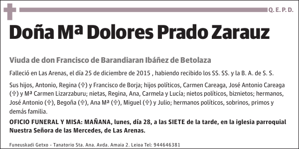 MÂª Dolores Prado Zarauz