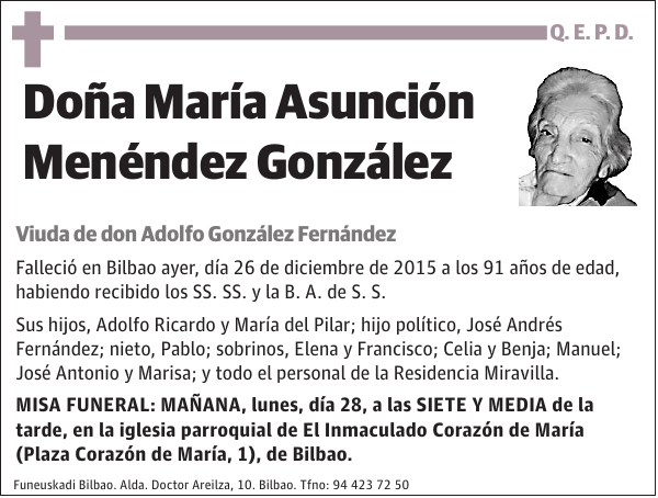 MarÃ­a AsunciÃ³n MenÃ©ndez GonzÃ¡lez