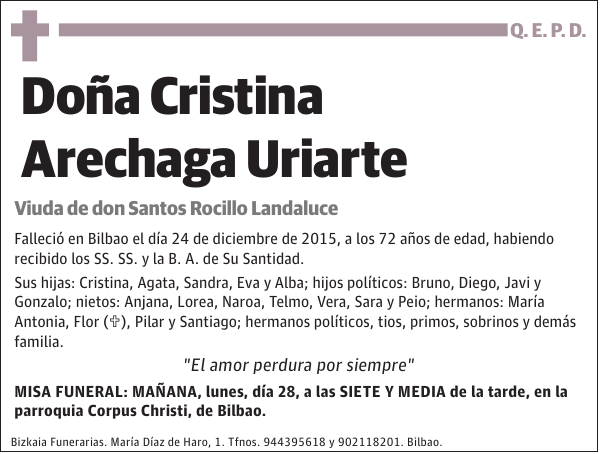 Cristina Arechaga Uriarte