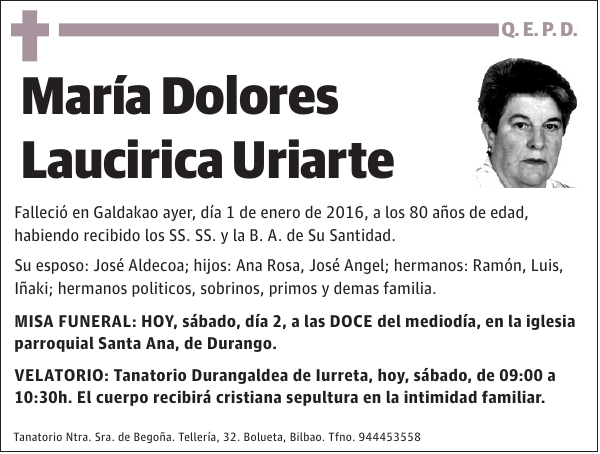 María Dolores Laucirica Uriarte