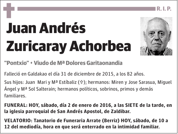 Juan Andrés Zuricaray Achorbea