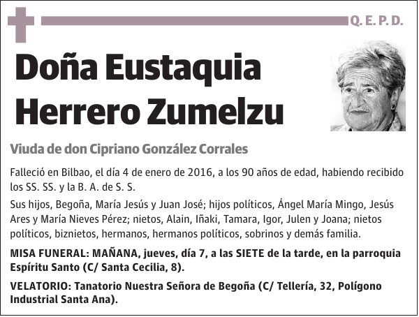 Eustaquia Herrero Zumelzu