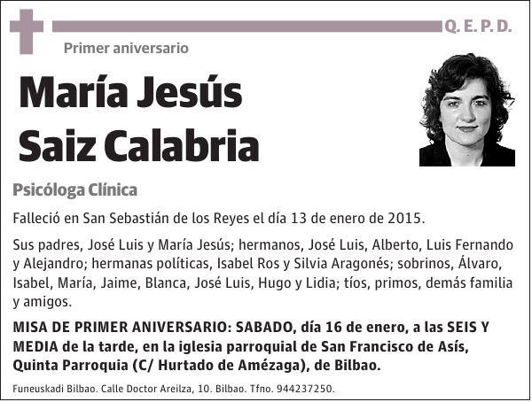 María Jesús Saiz Calabria