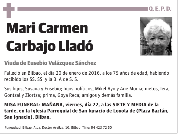 Mari Carmen Carbajo Lladó