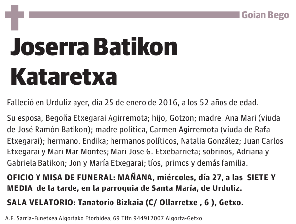 Joserra Batikon Kataretxa