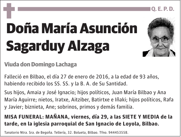 María Asunción Sagarduy Alzaga