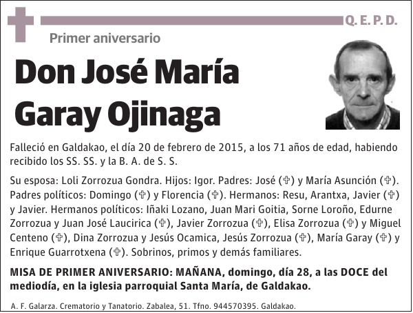José María Garay Ojinaga