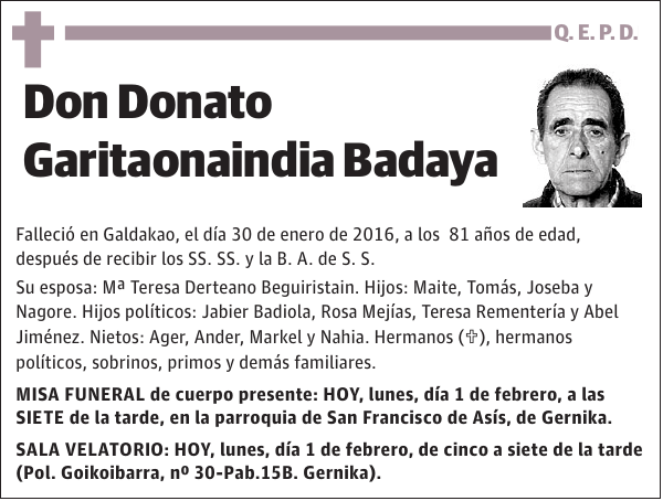 Donato Garitaonaindia Badaya