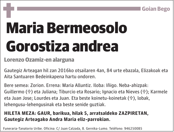 Maria Bermeosolo Gorostiza