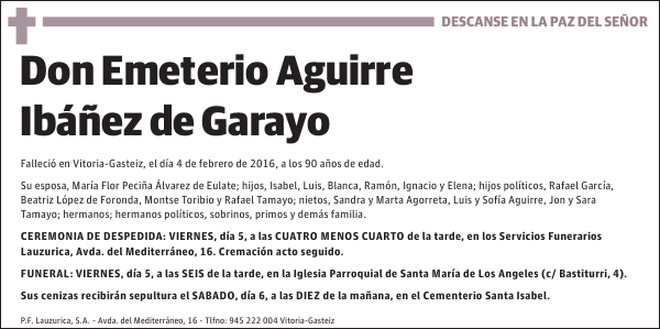 Emeterio Aguirre Ibáñez de Garayo