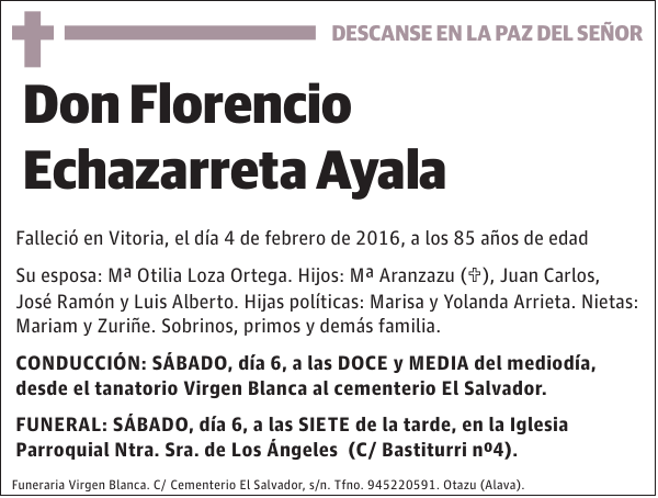 Florencio Echazarreta Ayala