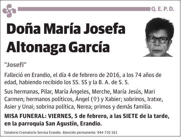 María Josefa Altonaga García