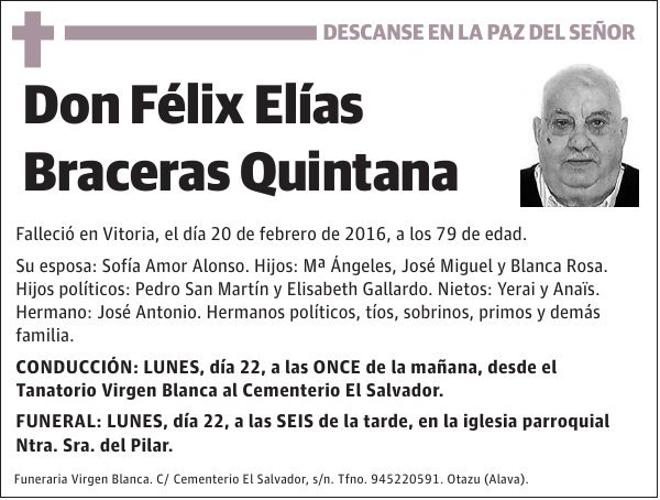 Félix Elías Braceras Quintana
