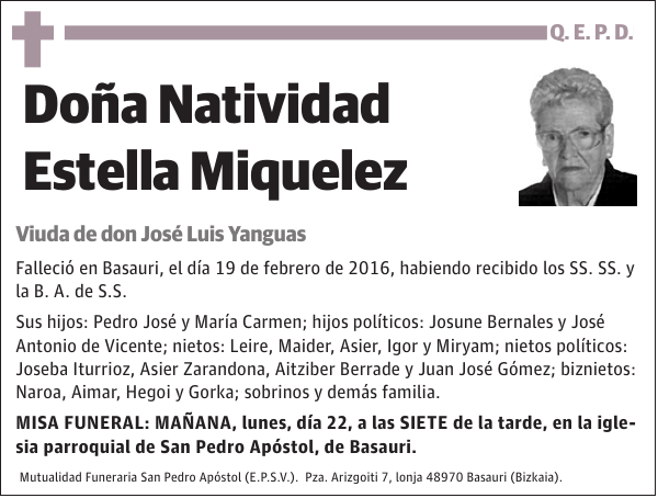Natividad Estella Miquelez