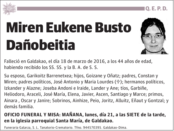 Miren Eukene Busto Dañobeitia