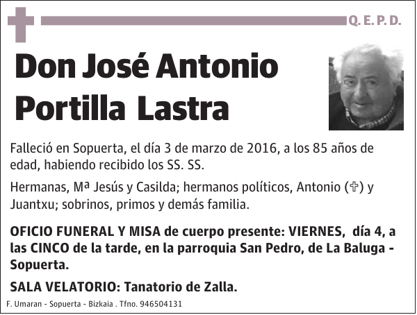 José Antonio Portilla Lastra