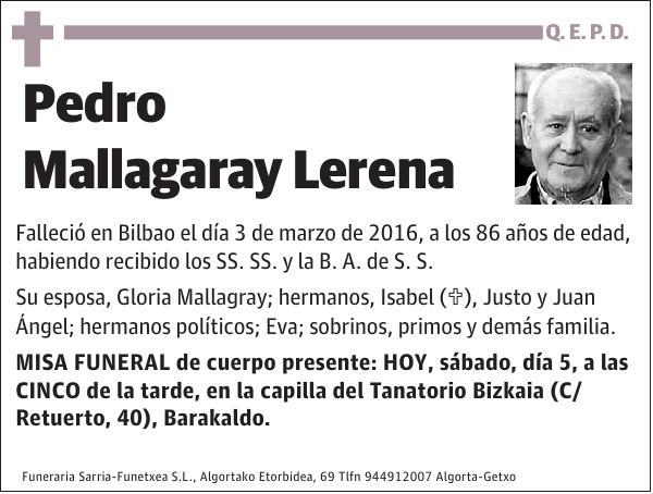 Pedro Mallagaray Lerena