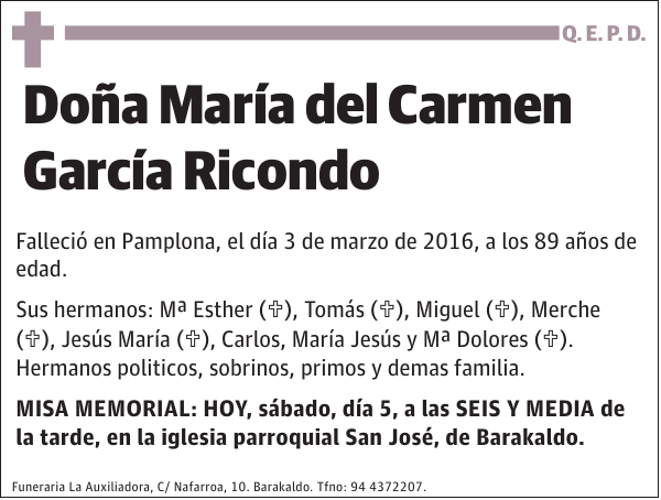 María del Carmen García Ricondo