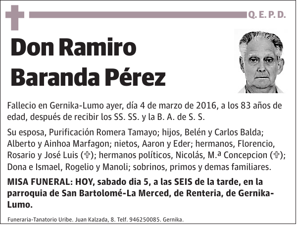 Ramiro Baranda Pérez