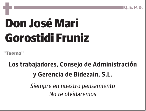 José Mari Gorostidi Fruniz