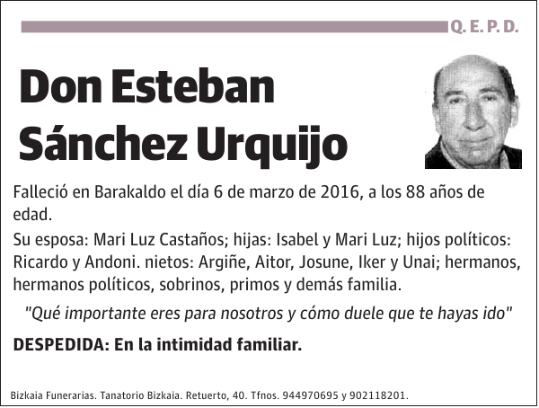 Esteban Sánchez Urquijo