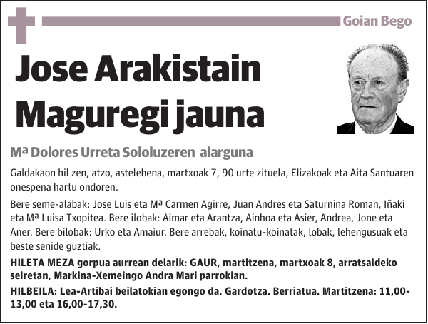 Jose Arakistain Maguregi